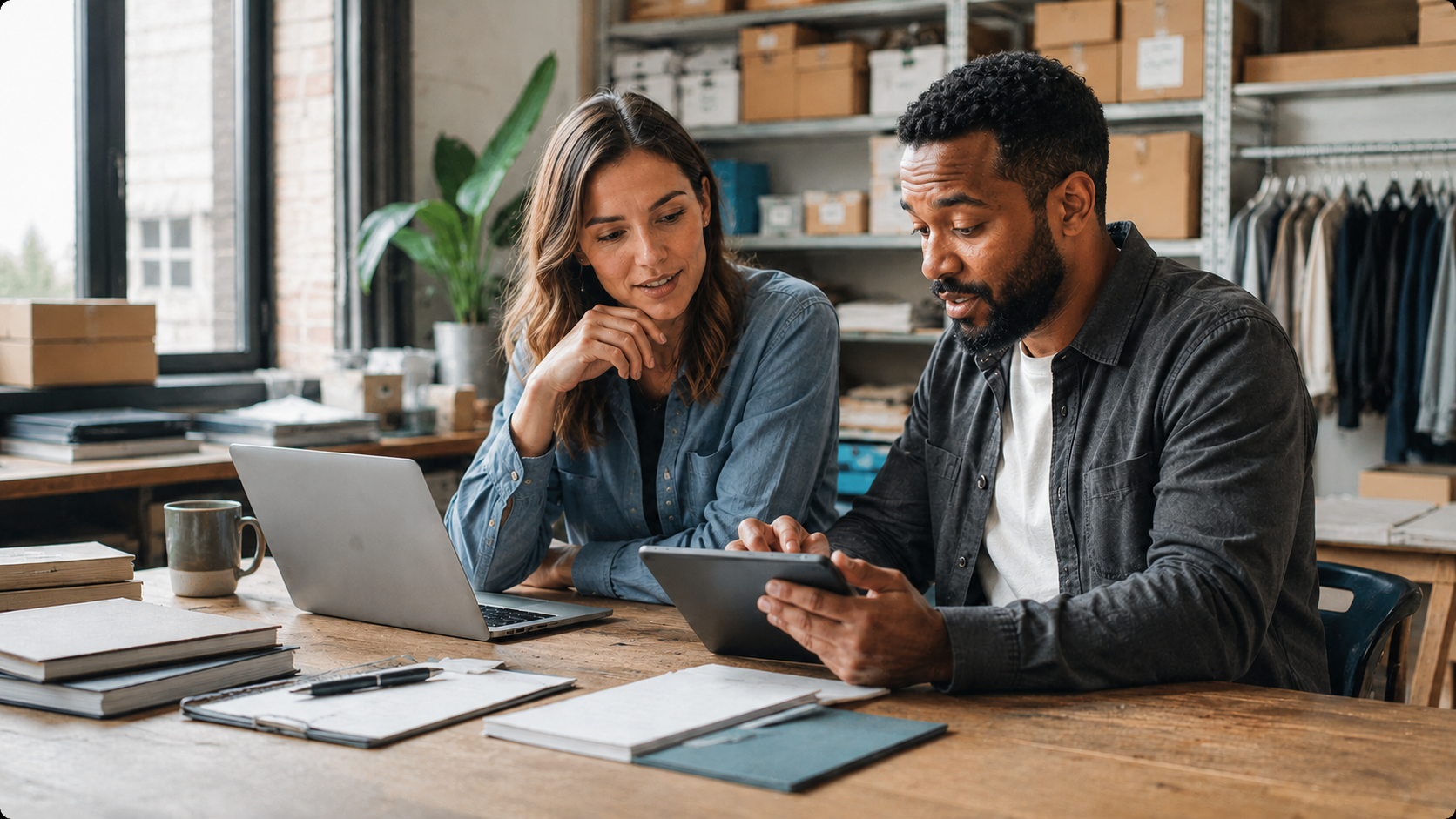 Cloud accounting dashboard on laptop