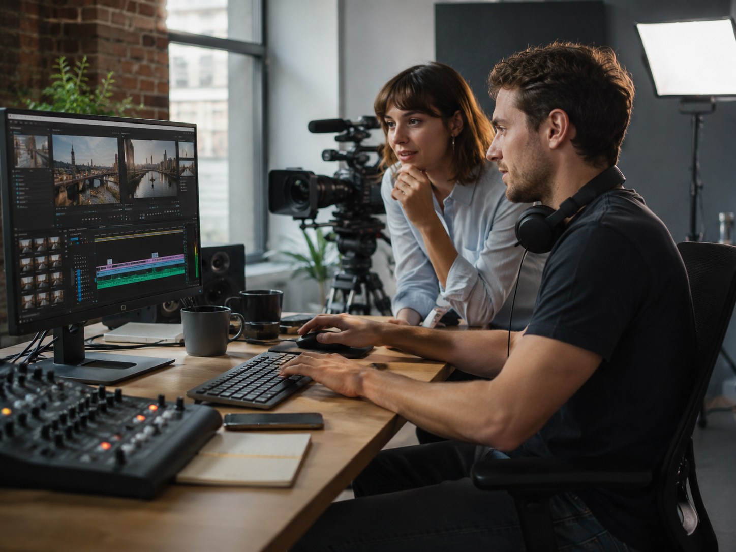 Media and entertainment production team