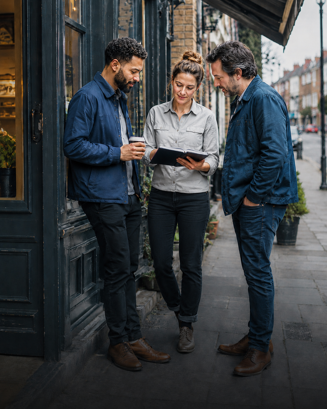 Local London business community scene
