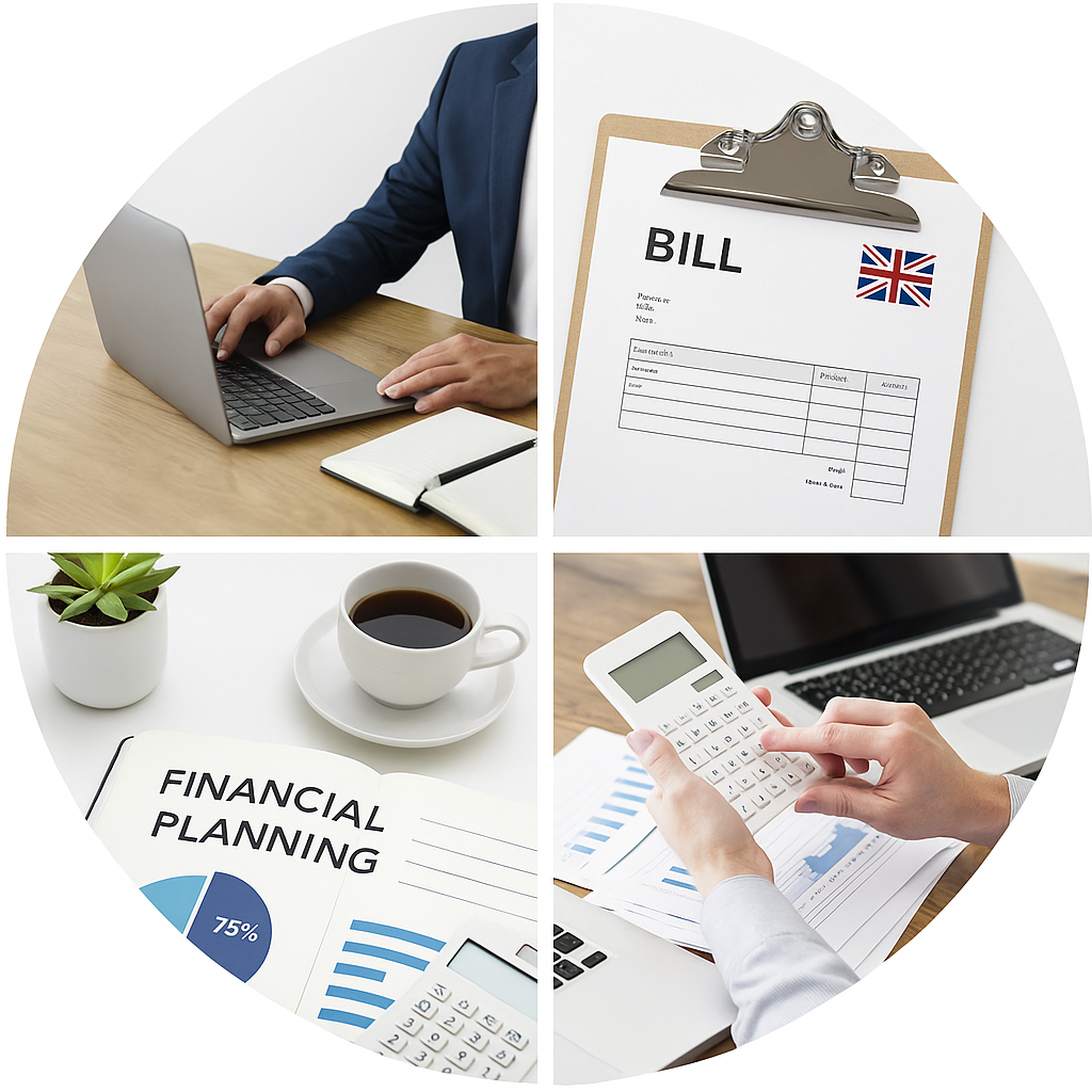 Financial Foundation, New entrepreneur planning their financial goals with a notebook