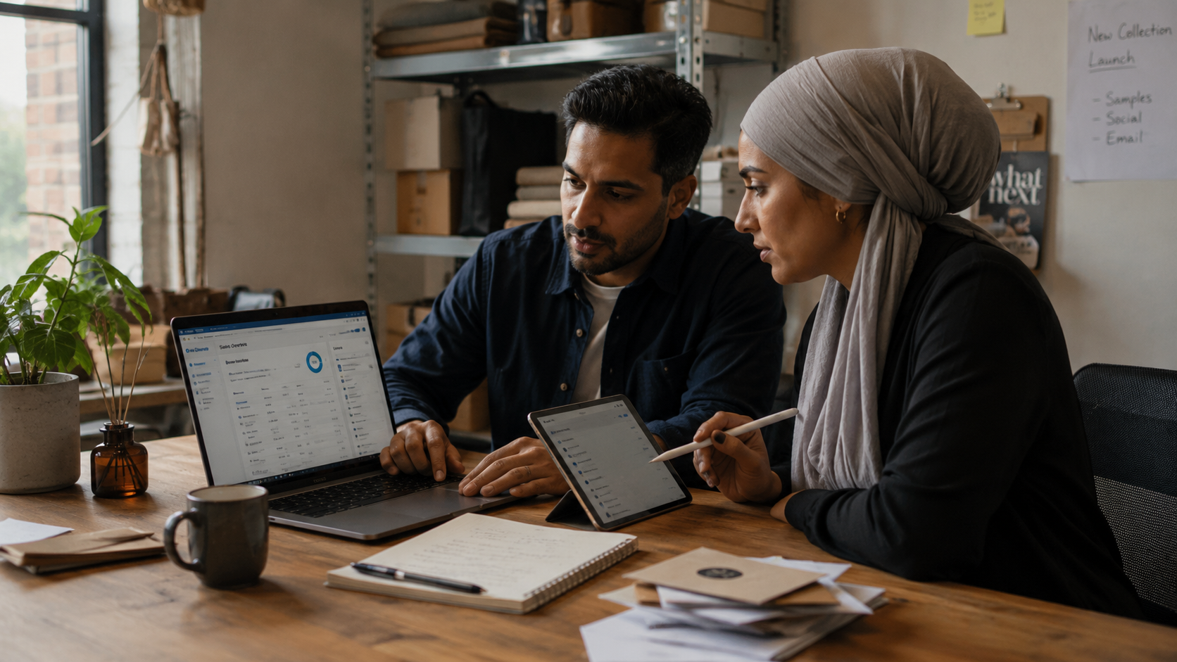 Cloud accounting dashboard and business records
